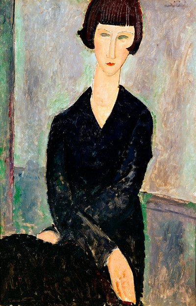 Donna in abito nero da Amedeo Modigliani